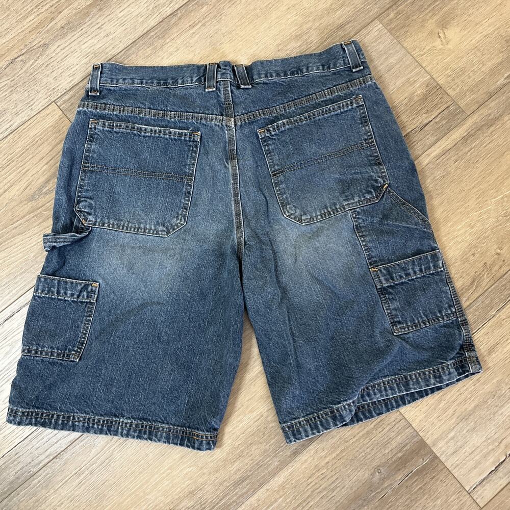 Vintage Faded Glory Shorts Men 36 Y2K Carpenter Jorts Baggy Skater Patch Work